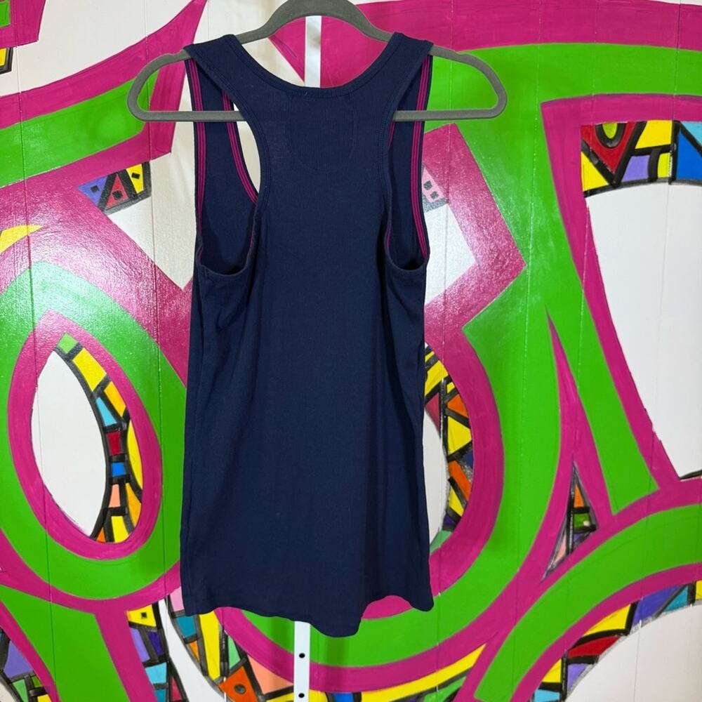 Active Basic, Ribbed Racerback Tank Top. Size 3XL. Dark Navy. Good used cond! - Picture 4 of 7